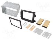 Radio frame; Fiat; 2 DIN; black 4CARMEDIA