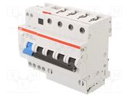 RCBO breaker; Inom: 16A; Ires: 30mA; Poles: 4; 400VAC; IP20; 10÷25mm2 ABB