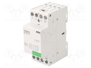 Contactor: 4-pole installation; 25A; 230VAC,220VDC; NC + NO x3 ISKRA