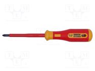 Screwdriver; insulated; Pozidriv®; PZ2; Blade length: 100mm BERNSTEIN