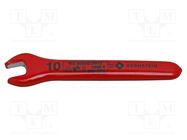 Wrench; insulated,single sided,spanner; 10mm BERNSTEIN