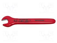 Wrench; insulated,single sided,spanner; 12mm BERNSTEIN