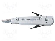 Tool: punchdown tool for crimping; for UTP and STP; krone 