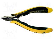 Pliers; side,cutting; ESD; ergonomic handle,return spring; 125mm 