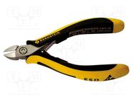 Pliers; side,cutting; ESD; ergonomic handle,return spring; 125mm BERNSTEIN