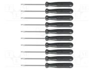 Kit: screwdrivers; slot; 10pcs. BERNSTEIN