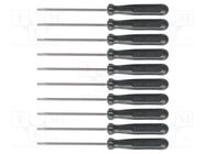 Kit: screwdrivers; slot; 10pcs. BERNSTEIN