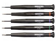 Kit: screwdrivers; precision; 5pcs. BERNSTEIN