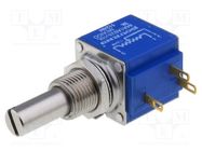 Potentiometer: shaft; multiturn; 1kΩ; 1W; ±5%; 6.35mm; linear BOURNS