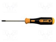 Screwdriver; Phillips; PH1; Blade length: 80mm; Overall len: 187mm BERNSTEIN