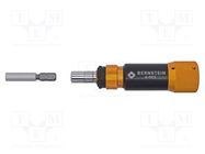 Screwdriver handle; torque; 100mm; 0.05÷0.6Nm; Mounting: 1/4" BERNSTEIN