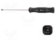 Screwdriver; slot; 4,0x0,8mm; ESD; Blade length: 100mm BERNSTEIN