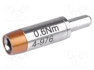 Adapter; max.0.6Nm; Mounting: hexagonal 4mm; Kind: torque BERNSTEIN