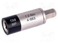 Adapter; max.1.2Nm; Mounting: 1/4"; Kind: torque BERNSTEIN