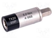 Adapter; max.5Nm; Mounting: 1/4"; Kind: torque BERNSTEIN