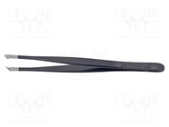 Tweezers; Blade tip shape: for cutting; Tweezers len: 125mm; ESD BERNSTEIN