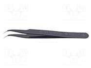 Tweezers; Blade tip shape: sharp; Tweezers len: 120mm; ESD 