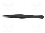 Tweezers; Blade tip shape: round; Tweezers len: 120mm; ESD 