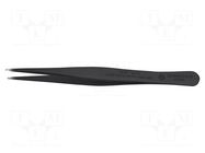 Tweezers; Blade tip shape: round; Tweezers len: 120mm; ESD BERNSTEIN