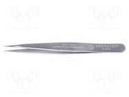 Tweezers; 85mm; Blade tip shape: sharp; universal 