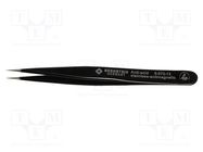 Tweezers; Blade tip shape: sharp; Tweezers len: 110mm; ESD 