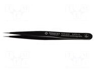 Tweezers; Blade tip shape: sharp; Tweezers len: 110mm; ESD BERNSTEIN