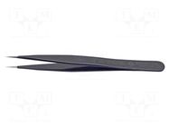 Tweezers; Blade tip shape: sharp; Tweezers len: 110mm; ESD BERNSTEIN