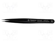 Tweezers; Blade tip shape: sharp; Tweezers len: 120mm; ESD 