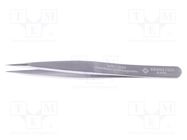 Tweezers; 120mm; Blade tip shape: sharp; universal 