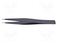 Tweezers; Blade tip shape: sharp; Tweezers len: 130mm; ESD 