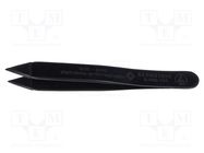 Tweezers; Blade tip shape: sharp; Tweezers len: 90mm; Blades: wide 