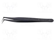 Tweezers; Blade tip shape: sharp; Tweezers len: 115mm; ESD 