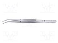 Tweezers; 150mm; Blades: curved; Blade tip shape: flat,rounded BERNSTEIN