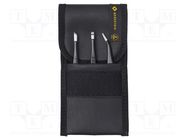 Kit: tweezers; for precision works; ESD; 3pcs. BERNSTEIN