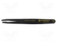 Tweezers; Blade tip shape: flat; Tweezers len: 120mm; ESD BERNSTEIN