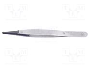 Tweezers; replaceable tips; Blade tip shape: rounded; ESD 