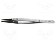 Tweezers; replaceable tips; Blade tip shape: flat; ESD 