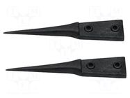 Spare part: tip; Blade tip shape: sharp; ESD; 2pcs. BERNSTEIN