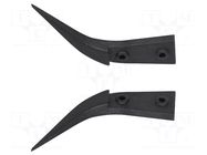 Spare part: tip; Blade tip shape: sharp; Blades: curved; ESD; 2pcs. BERNSTEIN