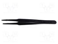 Tweezers; Blade tip shape: flat; Tweezers len: 125mm; ESD 