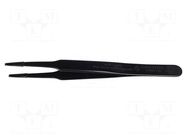 Tweezers; Blade tip shape: flat; Tweezers len: 125mm; ESD BERNSTEIN