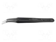 Tweezers; Blade tip shape: flat; Tweezers len: 120mm; ESD BERNSTEIN