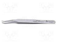 Tweezers; 125mm; Blades: curved,narrowed; universal BERNSTEIN