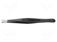 Tweezers; Blade tip shape: shovel; Tweezers len: 120mm; ESD BERNSTEIN