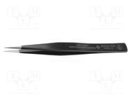 Tweezers; Blade tip shape: sharp; Tweezers len: 130mm; ESD 