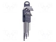 Wrench-set; hex key; 9pcs. BERNSTEIN