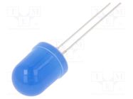 LED; 10mm; blue; 750÷1120mcd; 30°; Front: convex; 5VDC; No.of term: 2 OPTOSUPPLY