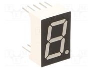 Display: LED; 7-segment; 14.2mm; 0.56"; No.char: 1; yellow; 60mcd OPTOSUPPLY