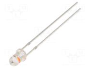 LED; red/pink; 3mm; 30°; Front: convex; 2.1÷2.6/3.1÷3.6VDC; round OPTOSUPPLY