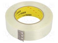 Tape: fixing; W: 36mm; L: 55m; Thk: 0.15mm; synthetic caoutchouc 3M